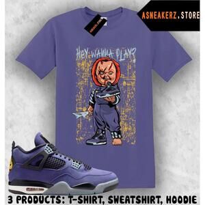 Tee Shirt Matching Aj 4 Lakers Lakeshow 2026 To Match Chucky